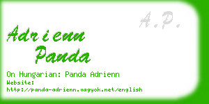 adrienn panda business card